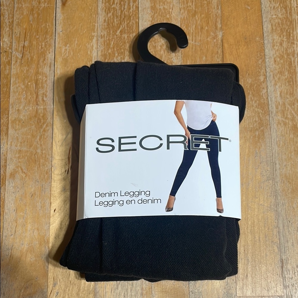 Secret Black Denim Leggings